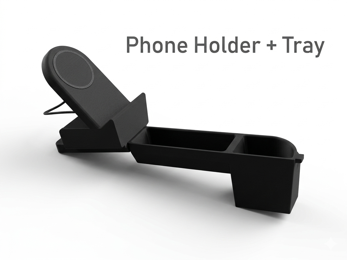 Wireless Phone Charger + Tray for 2nd Gen Toyota Sequoia 2008-2022 /Tundra 2007-2013